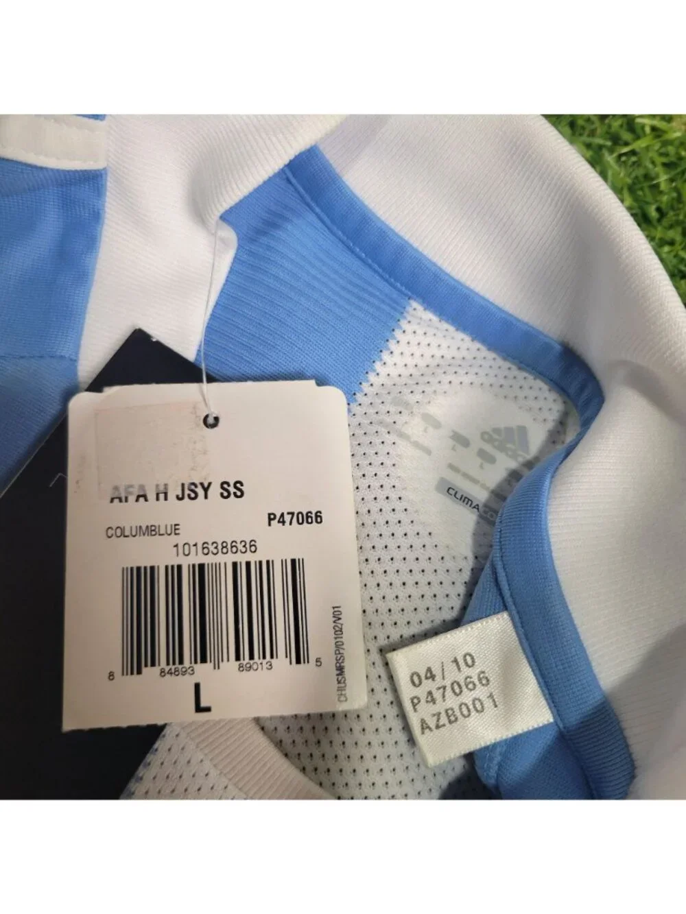 Messi Argentina 2010 WORLD CUP Soccer Jersey BNWT L SKU# P47066